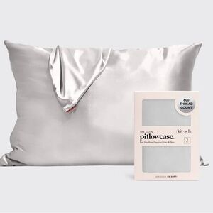 Satin Pillowcase in Silver